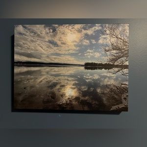 New Original Photo Art Canvas Lake